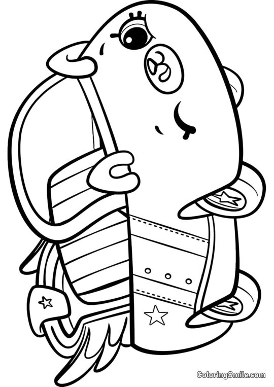 Shopkins Hvězdné auto - Omalovánka