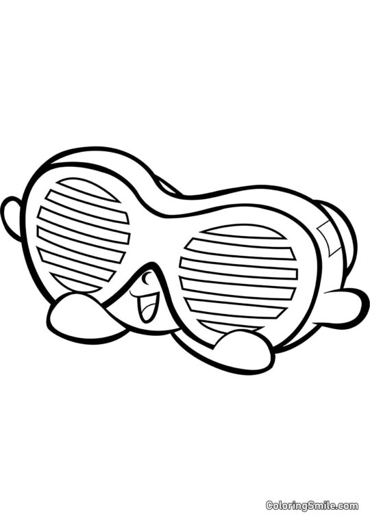 Shopkins Párty brýle - Omalovánka