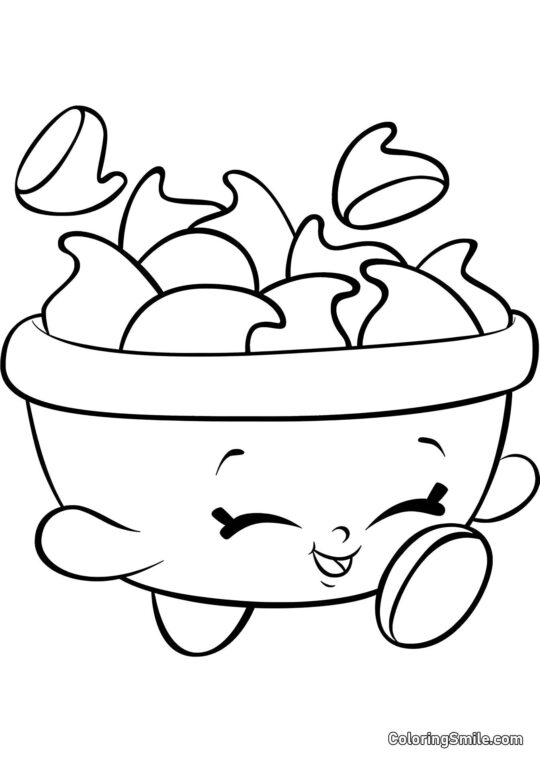 Shopkins Chipsy - Omalovánka