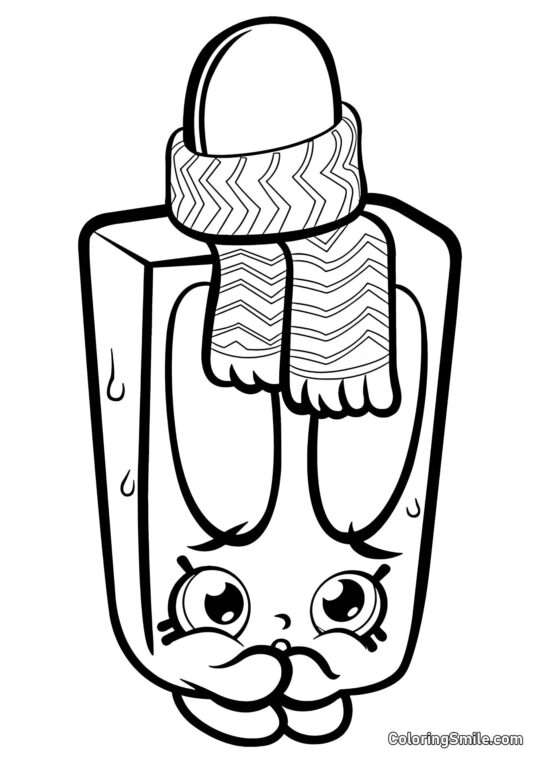 Shopkins Ledové popsicle - Omalovánka