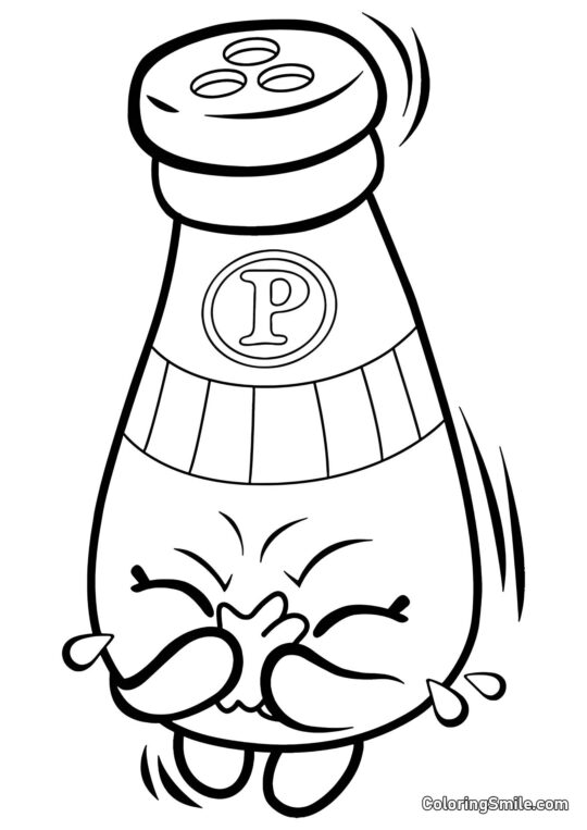 Shopkins Pepř - Omalovánka