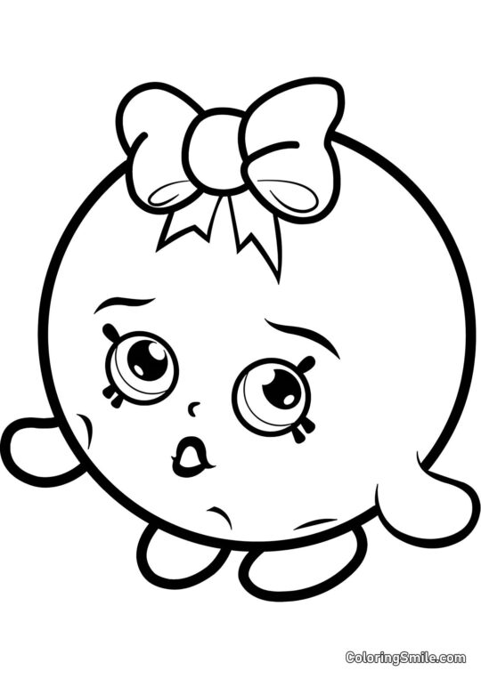 Shopkins Bublina - Omalovánka