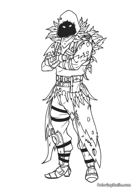 Fortnite Havran - Omalovánka