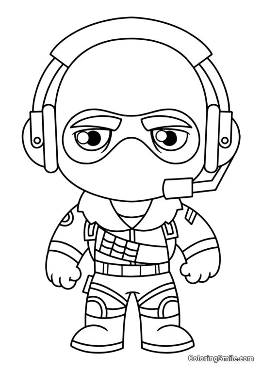 Fortnite Chibi Raptor - Omalovánka
