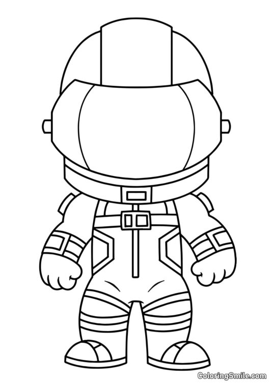 Fortnite Chibi Temný Cestovatel - Omalovánka
