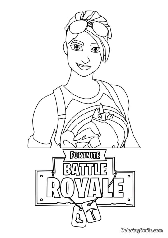 Fortnite Brite Bomber - Omalovánka