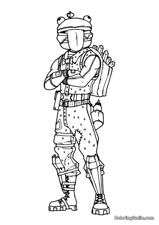 Fortnite Durr Burger - Omalovánka