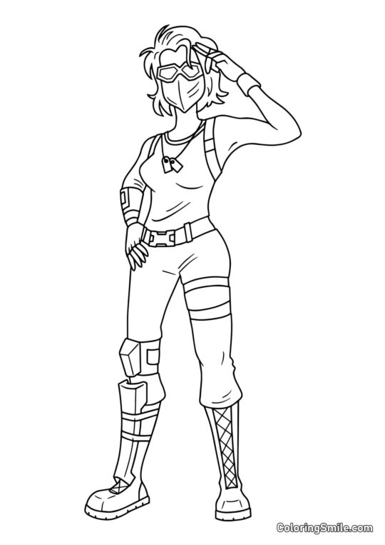 Fortnite Viper - Omalovánka