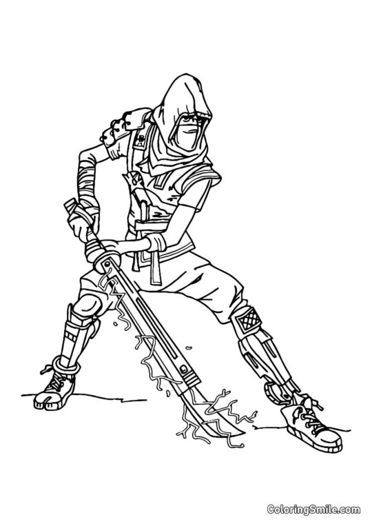 Fortnite Tajné Shurikeny - Omalovánka