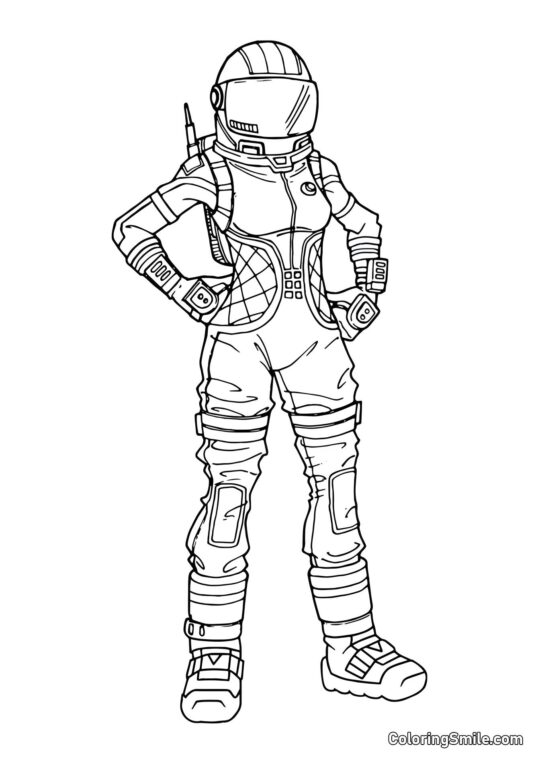 Fortnite Temný Cestovatel - Omalovánka