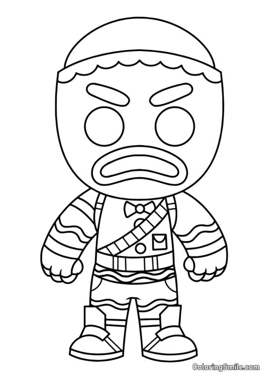 Fortnite Chibi Veselý Zloděj - Omalovánka