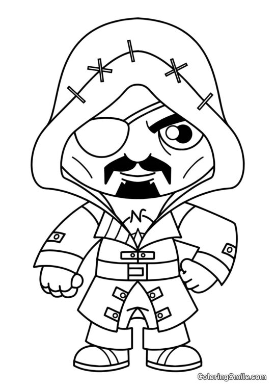 Fortnite Chibi Korzár - Omalovánka