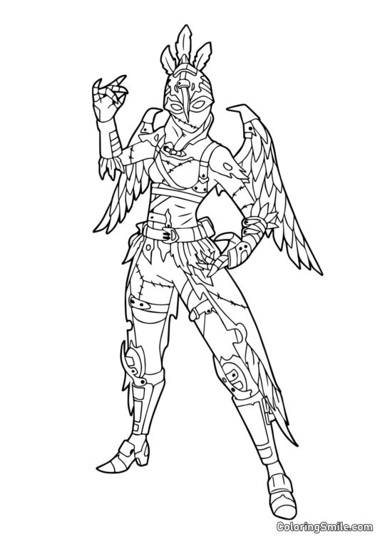Fortnite Harpy - Omalovánka