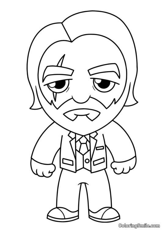 Fortnite Chibi Duševní Žnec - Omalovánka