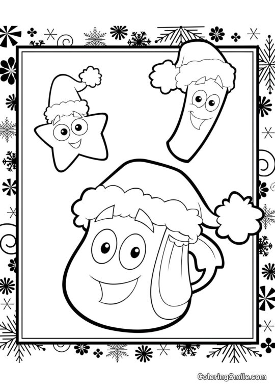 Dorin batoh na Nový rok - Omalovánka