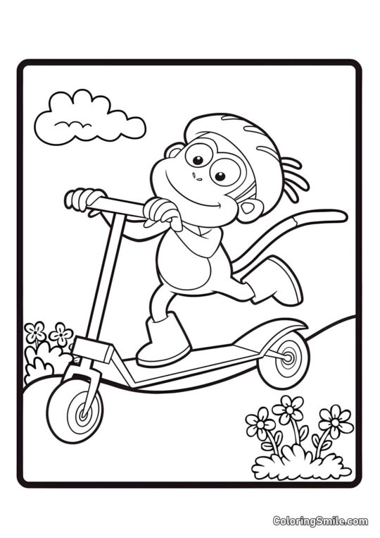 Boty na skateboardu - Omalovánka