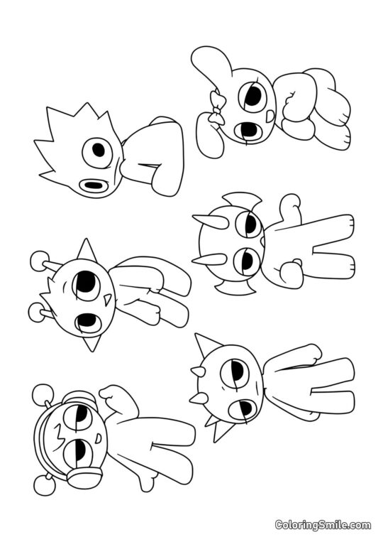 Sprunki Miminka - Omalovánka