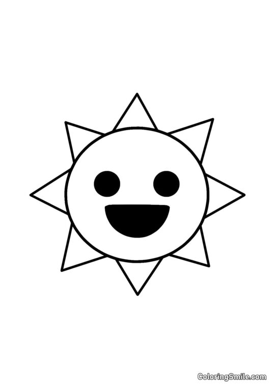 Sprunk Pan Slunce - Omalovánka