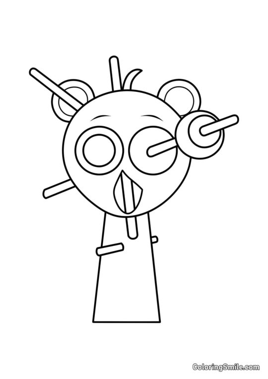 Hororový Sprunk Sky - Omalovánka