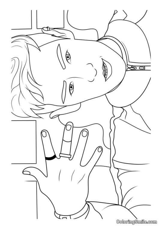 Thanos ze Squid Game 2 - Omalovánka