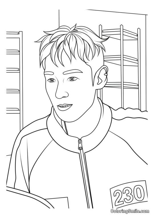 Hráč 230 (Thanos) ze Squid Game 2 - Omalovánka