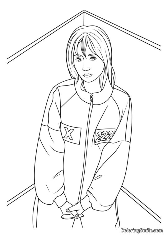 Hráč 222 ze Squid Game 2 - Omalovánka