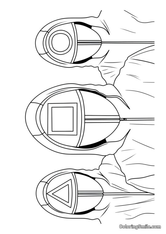 Vojáci ze Squid Game 2 - Omalovánka