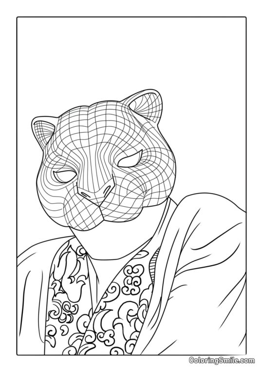 Divák ze Squid Game - Omalovánka