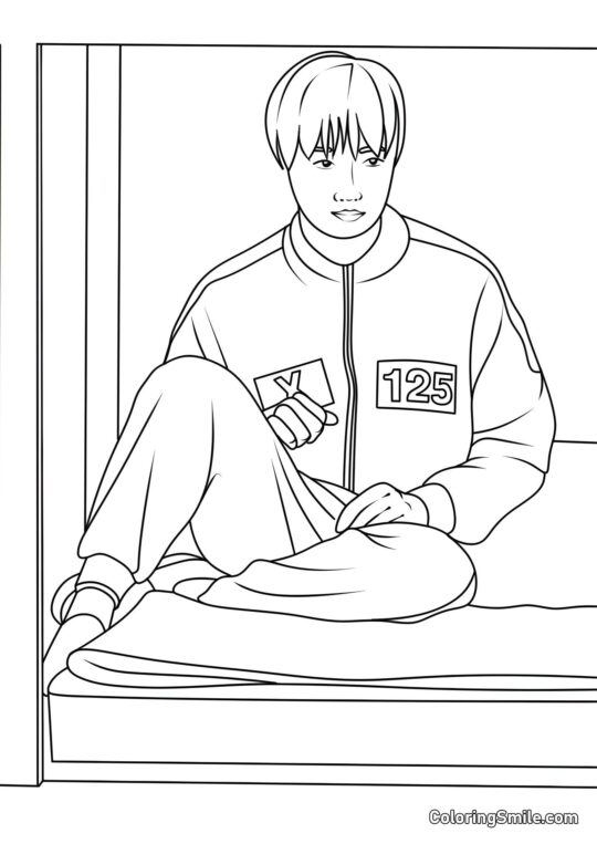 Hráč 125 ze Squid Game 2 - Omalovánka