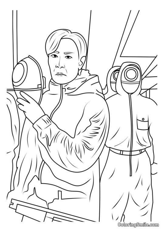 Son Gi-Hun ze Squid Game 2 - Omalovánka