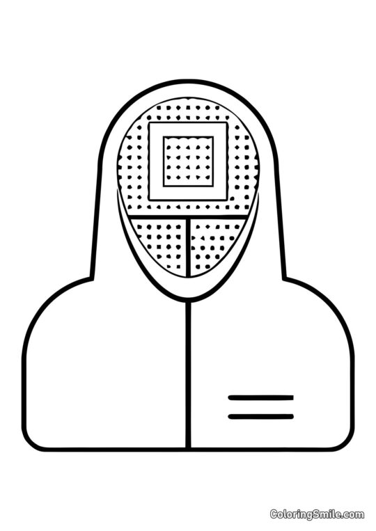 Manažer ze Squid Game - Omalovánka