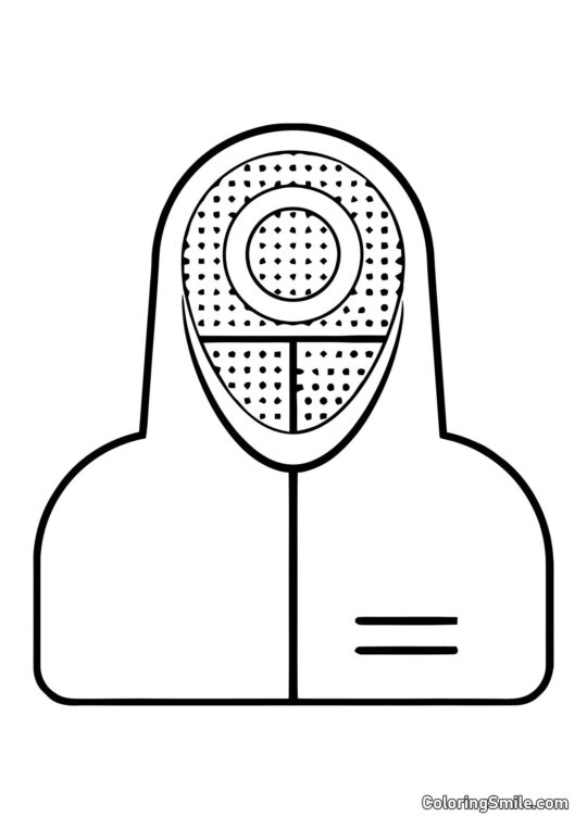 Pracovník ze Squid Game - Omalovánka