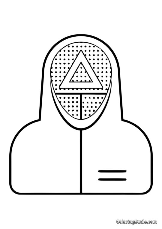 Voják ze Squid Game - Omalovánka