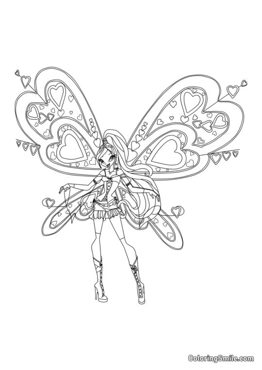 Winx Bloom Flyrix - Omalovánka