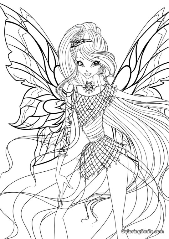 Winx Bloom Bloomix - Omalovánka