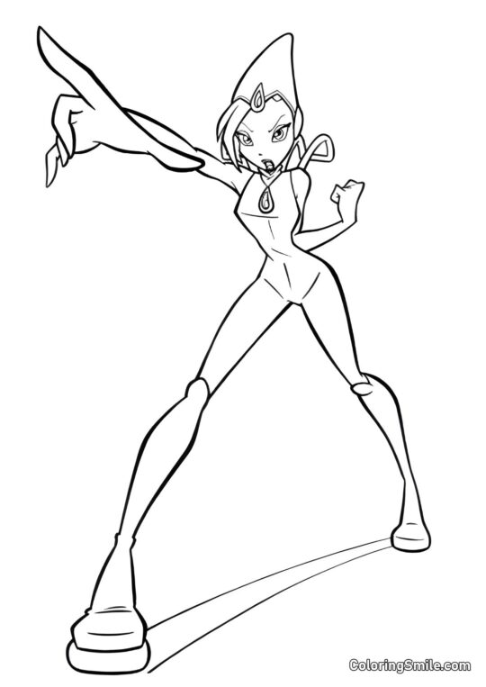 Tecna útočí - Omalovánka