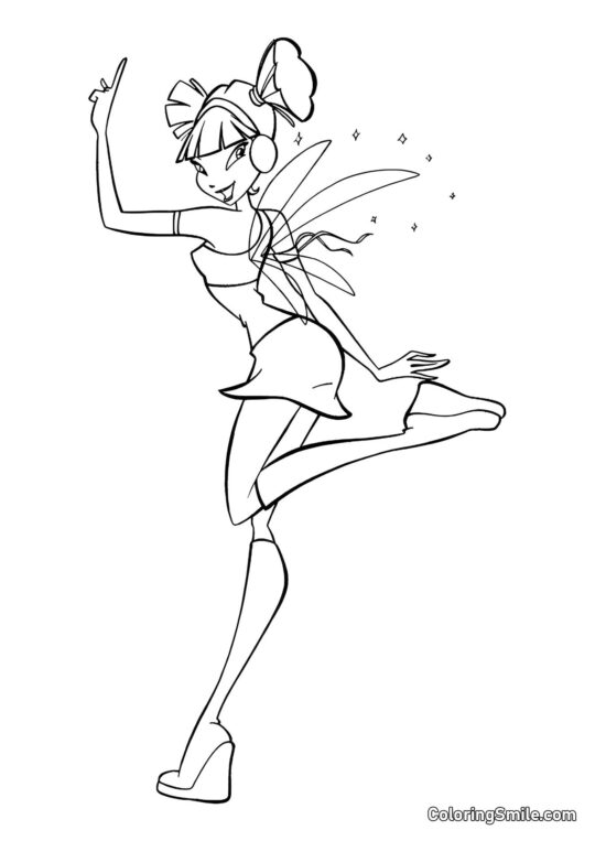 Musa Winx - Omalovánka