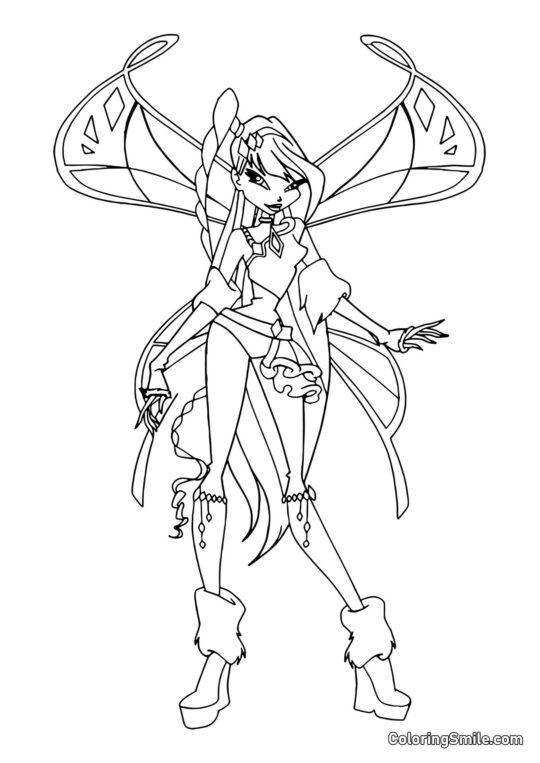 Winx Musa Lovix - Omalovánka