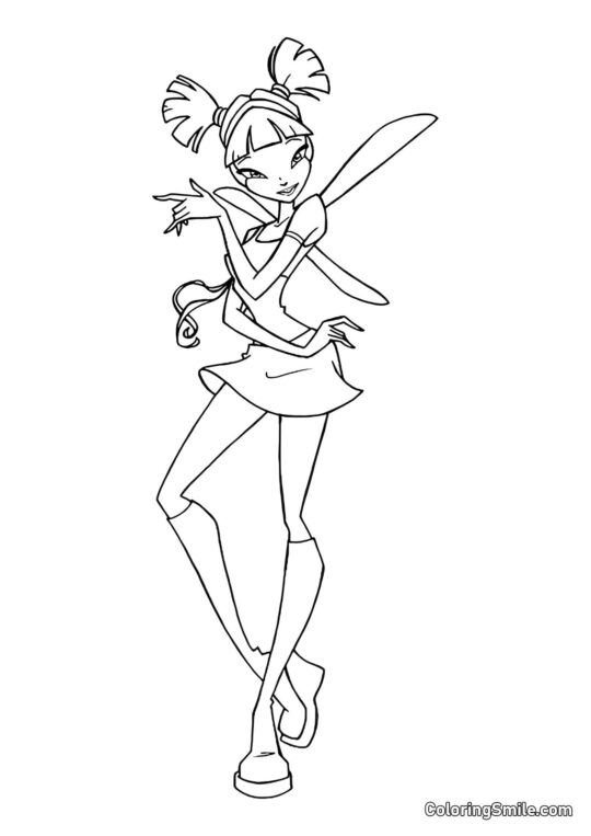 Musa se mění v vílu - Omalovánka