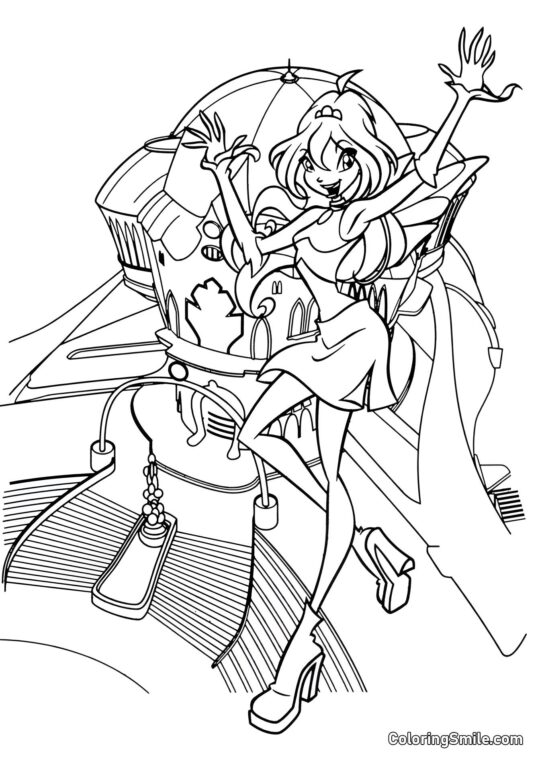 Bloom v Alfea - Omalovánka