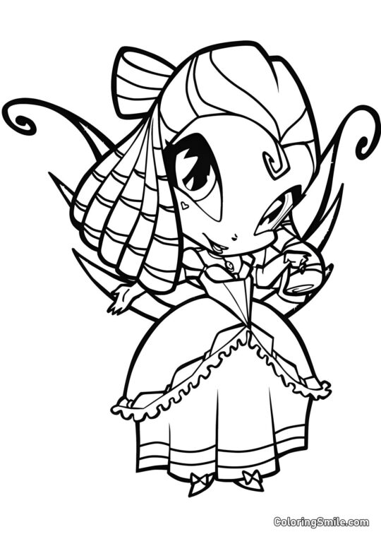 Malá víla Tune - Omalovánka