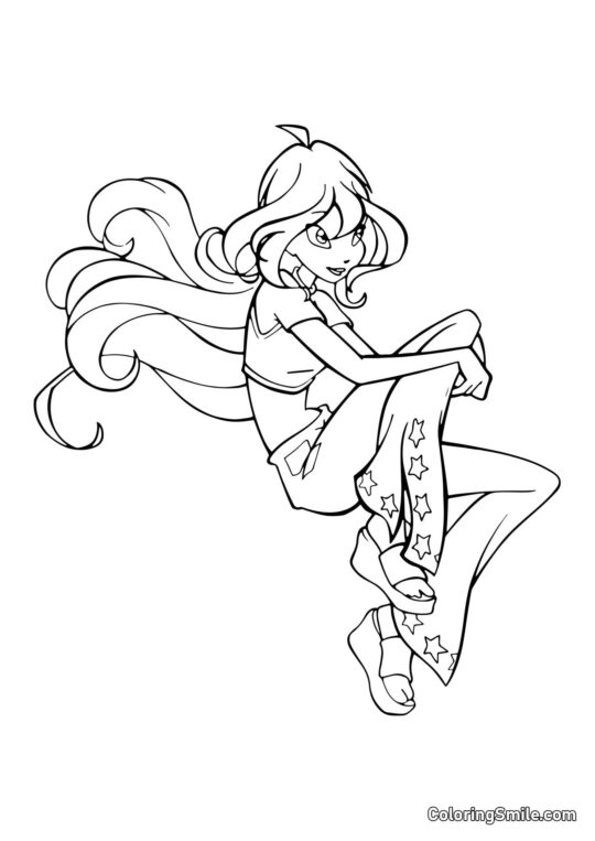 Bloom v zamyšlení - Omalovánka