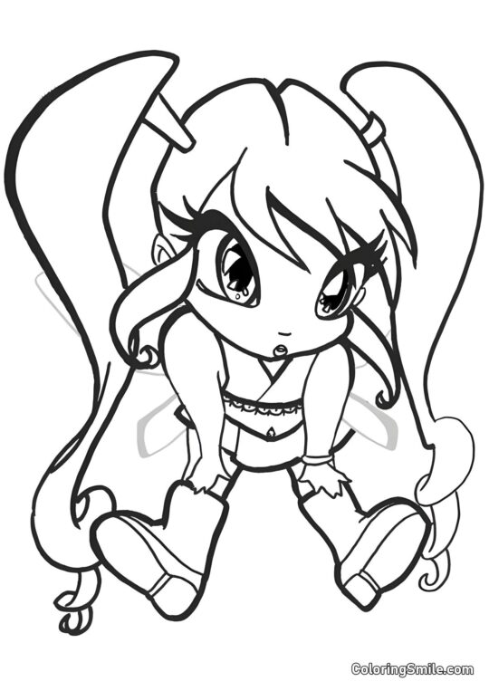 Pixie Chatta - Omalovánka