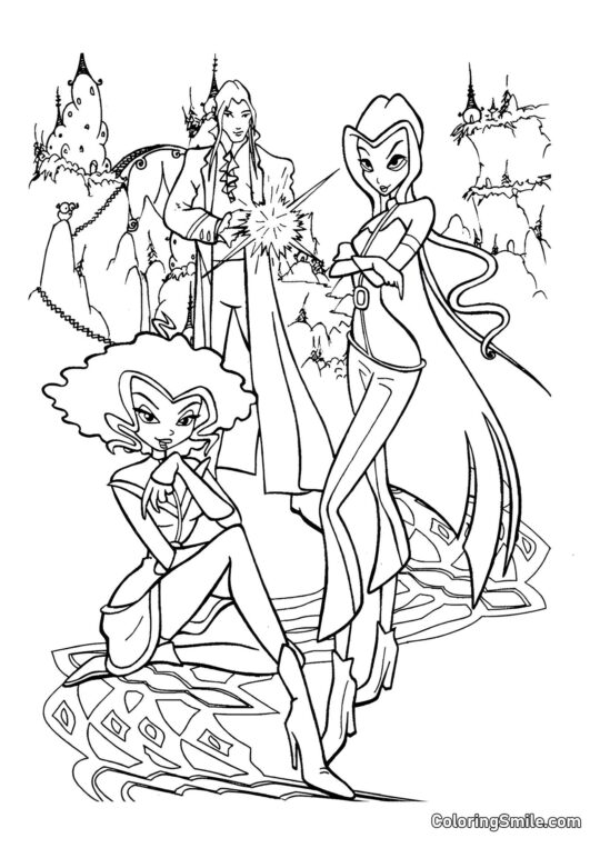 Trixův mazaný plán - Omalovánka