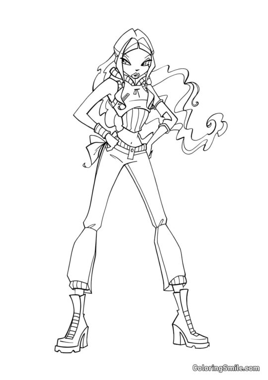 Podezřelá Layla - Omalovánka