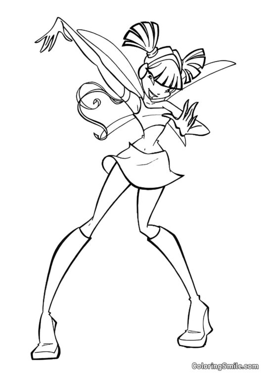 Musa se připravuje na tanec - Omalovánka