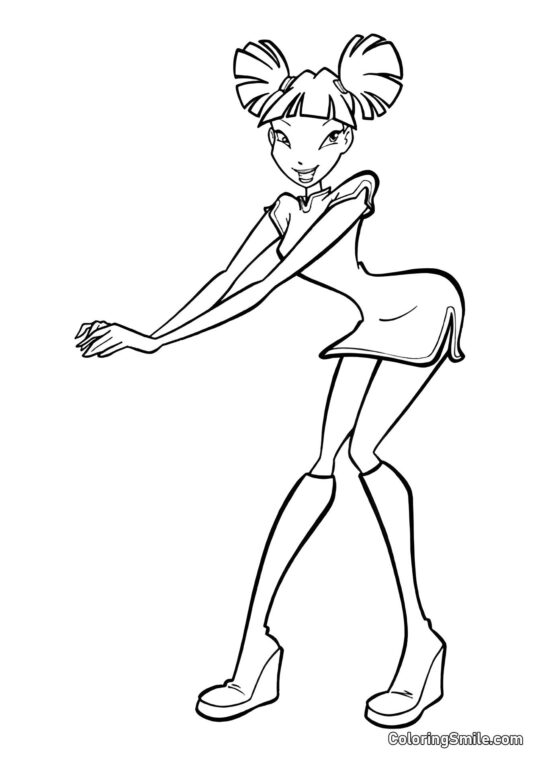 Musa v nové šaty - Omalovánka