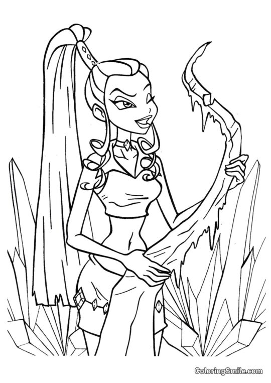 Icy spokojená sama se sebou - Omalovánka