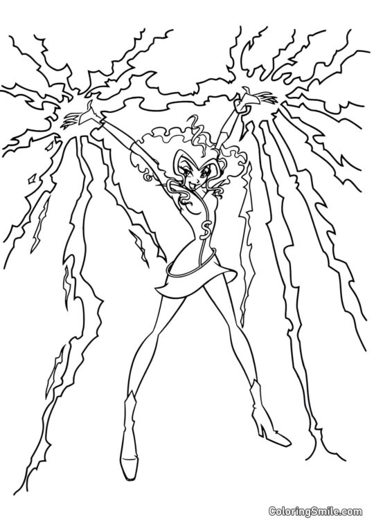 Stormy – čarodějnice bouří - Omalovánka