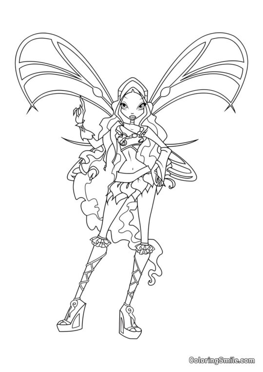 Layla Sophix v plné délce - Omalovánka